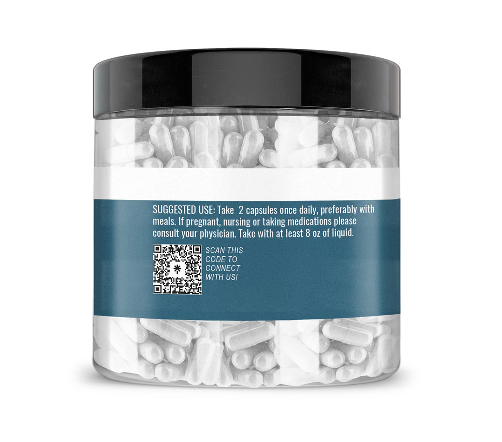 Earthborn Elements GABA (Gamma Aminobutyric Acid) 200 Capsules, Pure & Undiluted, No Additives