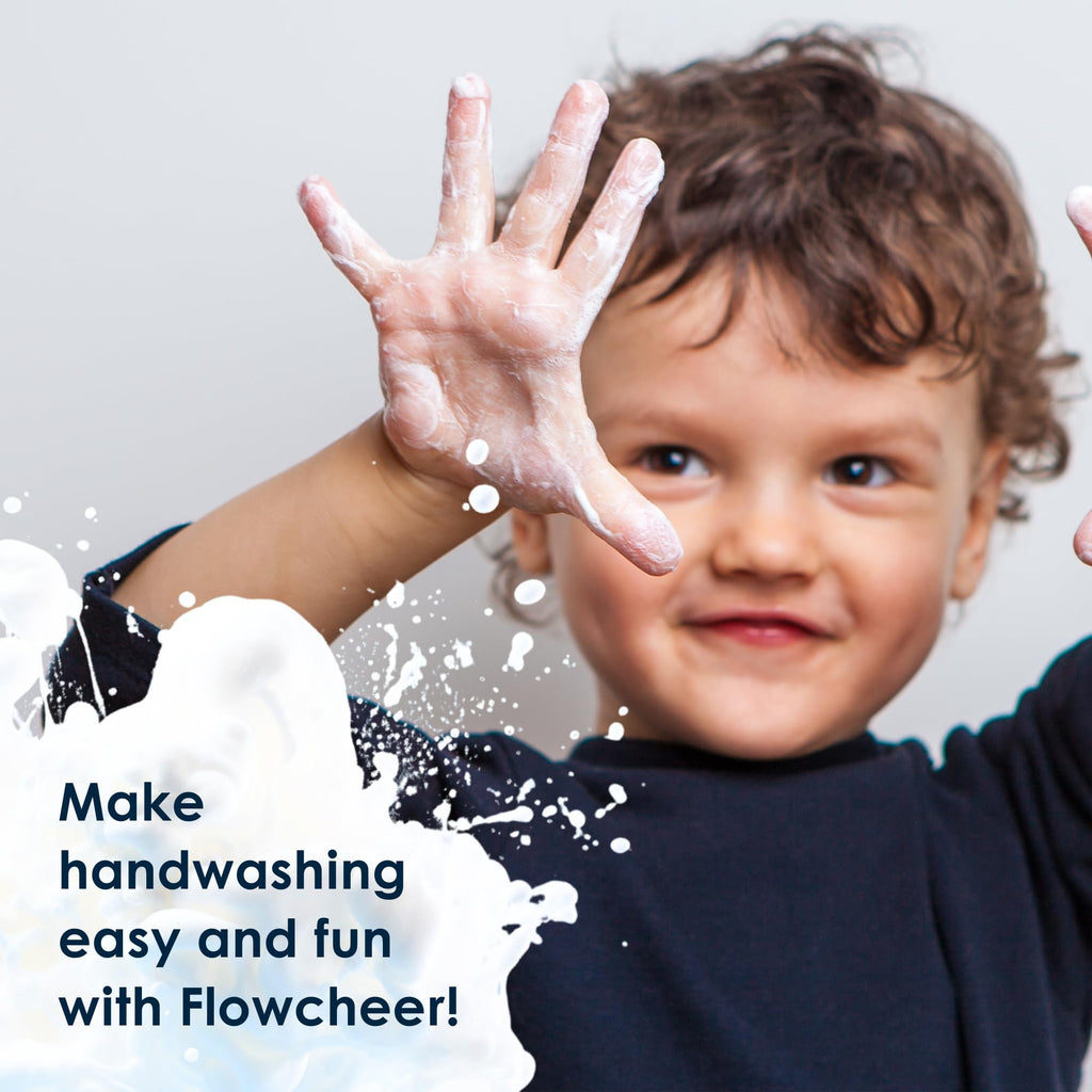 flowcheer Foaming Hand Soap Refill Tablets, 12 Pack (Makes 12 x 9 fl oz), Unscented Hand Wash Soap Tablets for Zero Waste Eco Friendly Cleaning Supplies