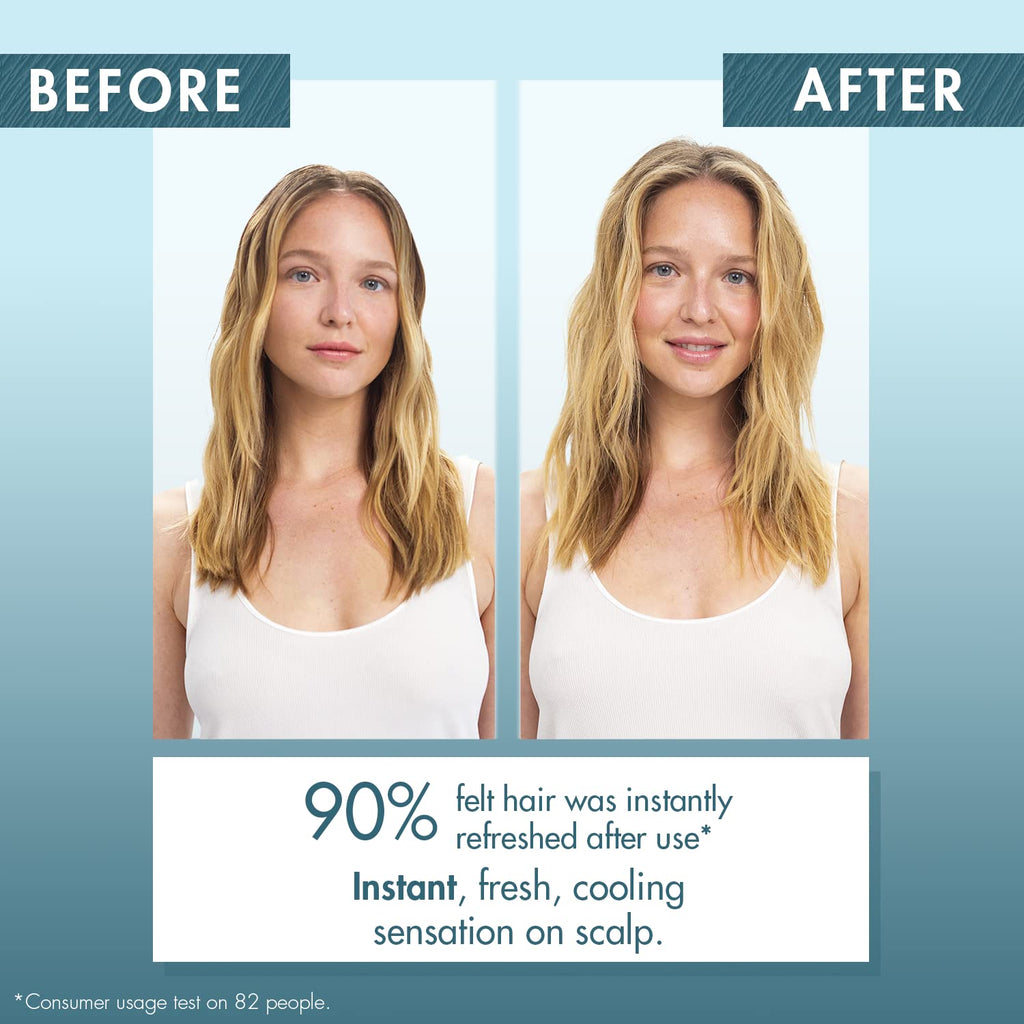 Klorane Detox Dry Shampoo with Aquatic Mint, All Hair Types, Invisible Finish, Cooling, Paraben & Sulfate-Free, 3.2 oz.