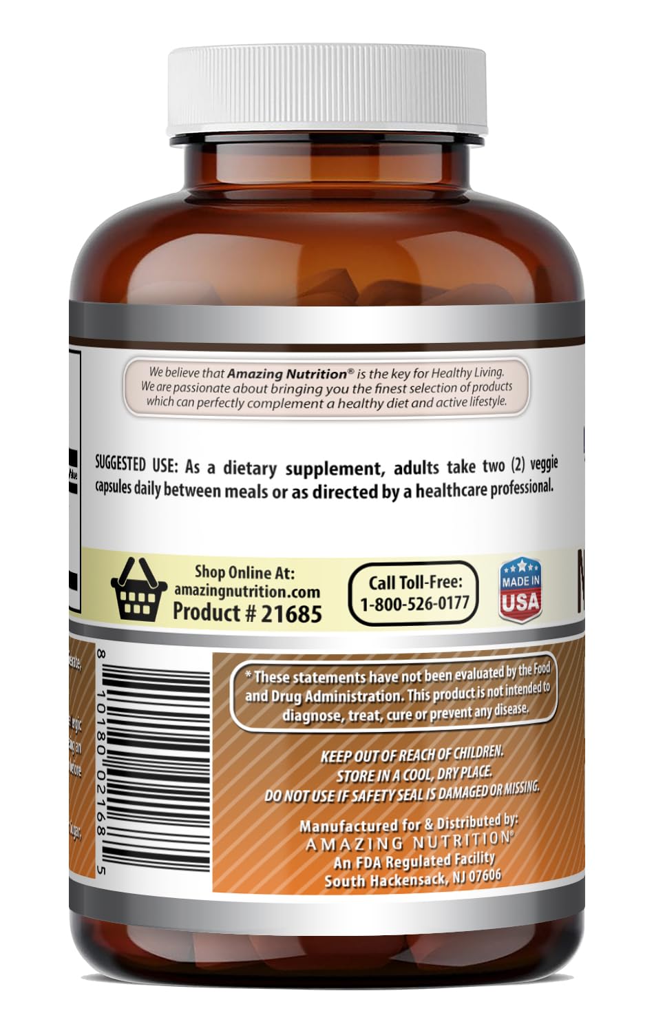 Amazing Formulas Nattokinase Dietary Supplement 100 mg Veggie Capsules Supplement | 2000 FU Enzyme Activity | Non-GMO | Gluten Free | Made in USA (270 Count)