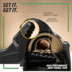 TRATPER Rat and Chipmunk Traps. Prevents Accidental Triggering with Dual Tunneled Design. Covered Snap Traps for Humane Kill, Reusable, Pest Control for Rats, Indoor & Outdoor Use. 2 Pack