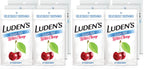Luden's Sore Throat Relief Lozenges for Minor Everyday Irritation & Dry Mouth, Sugar Free Wild Cherry Flavored Drops, 25 Count, Pack of 12