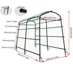 unho 87inch Garden Trellis Arch: for Climbing Plants with Net Metal
