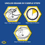 Zep 10 Minute Drain Opener Gel 1 Gallon (Case of 4) ZHCR128NG - Commercial Strength, Fast Acting and Safe for All Pipes