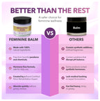 Vulva Balm & Organic Vaginal Moisturizer for Women: Natural Vulva Moisturizer & Vulva Cream for Dryness on Intimate Skin - NON Estrogen Cream - Perfect for Menopause & Shaving Rash Relief