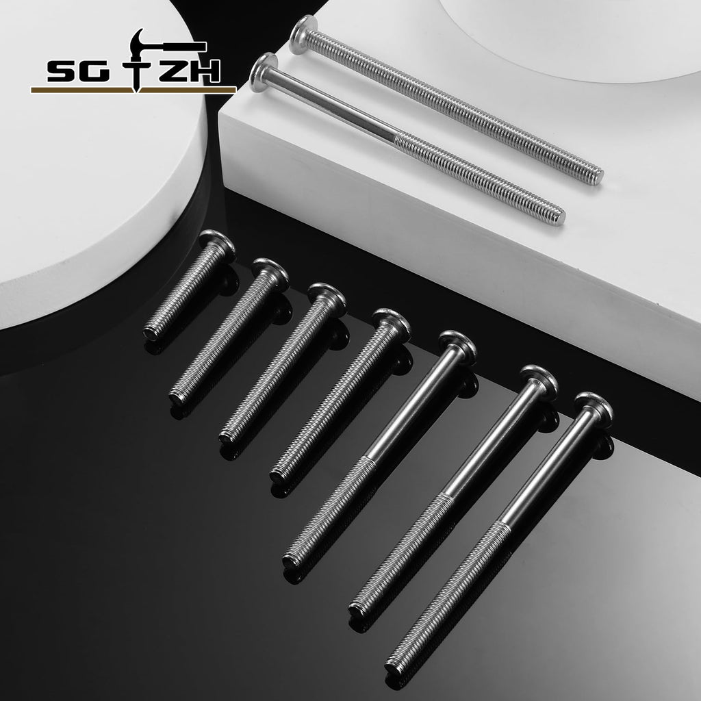 M10 x 45mm 20Pcs Flat Head Hex Socket Cap Screws Bolts, 304 Stainless Steel 18-8, Full Thread by SG TZH (with Hex Spanner)