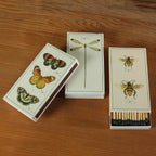 4" White Matches + 2 Boxes of HomArt Drawn Trees Designer Matchboxes + Extra Striker Stickers Included | 100 Classic White Tip Safety Matches with Decorative Matchboxes | Gifts by Thankful Greetings
