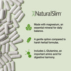Naturalslim Magnesium Oxide - Constipend for Constipation Relief, Colon Cleanser & Stool Softeners for Women & Men with Magnesium Citrate, Aspartate, & Olive Extract - 120 Vegetable Capsules 2 Pack