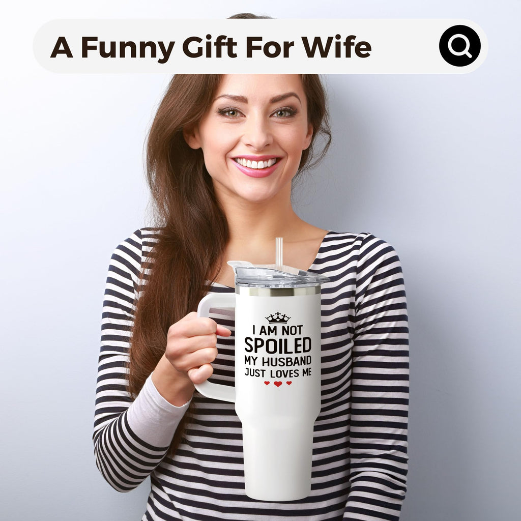 KatAndNat Gifts for Wife - Wife Gifts for Her - Wedding Anniversary for Women, Birthday, Valentines, Mothers Day, Christmas Gift for Her - Romantic Love Gift ideas - 40 Oz Stainless Steel Tumbler