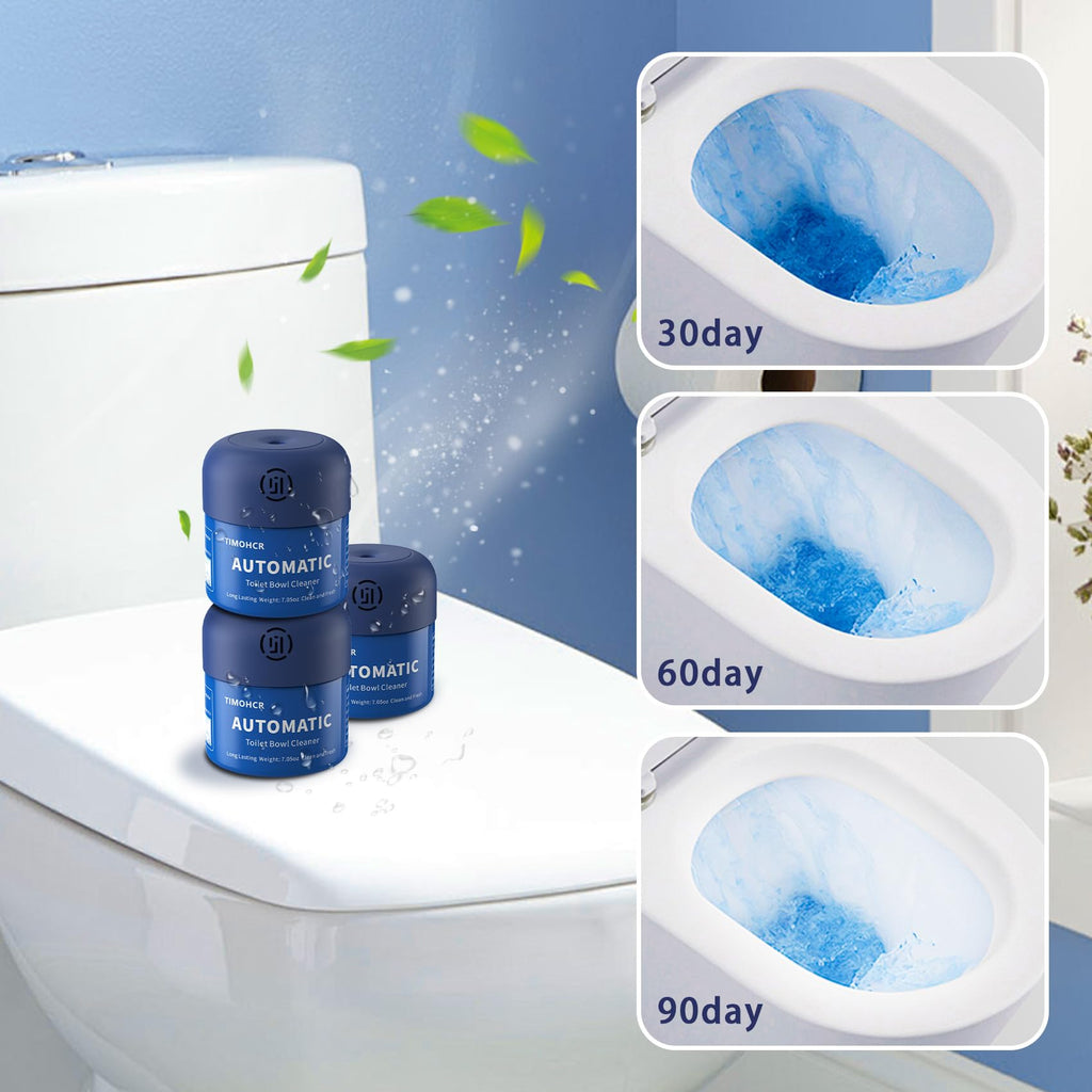 Toilet Bowl Cleaner, Automatic Long Lasting Continuous Toilet Bowl Cleaners, Bathroom Cleaner Prevent Stain Build Up Deep Clean,3 Bottles Septic Safe Toilet Bowl Tablets in Bottle Eucalyptus Scent