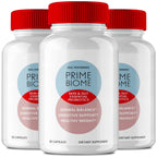 Prime Biome Gut Health Capsules, PrimeBiome Healthy Skin Support Supplement Pills, Prime Biome Advanced Formula - Maximum Strength All Natural Health & Wellness Pills, PrimeBiome Reviews (3 Pack)
