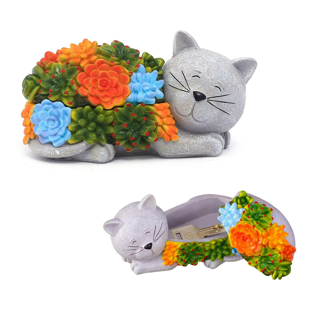 Fashionoda Outdoor Cat Key Hider Statue