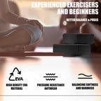 2 Pcs Yoga Blocks, 9"x6"x3" Foam Blocks Yoga Props for Pilates Stretching and Meditation Exercise Blocks Lightweight Yoga Essentials (Black, normal)