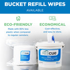 REScue One-Step Disinfectant Cleaner & Deodorizer Wipes for Vet Use – Cleaner for Kennels, Litter Boxes, Vet Offices, Pet Grooming Surfaces – Extra Large, 160-Count Wipes Bucket (1 Pack)