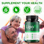Lipo Fit Capsules, Official Lipo Fit Pills with All Natural Ingredients, Advanced Overall Health and Wellness Vitamin Supplement Formula for Maximum Strength Multivitamin Support (60 Capsules)