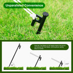 Jevrench Tree Stake Kits, Heavy Duty Tree Stakes and Supports Kits for Young Trees Against Bad Weather, 6 Pcs Tree Stake, 6 Pcs Tree Straps, 2 x 32.8 FT Rope