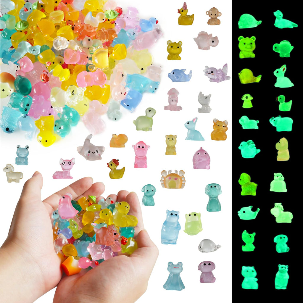ACXZYYJ 300 Mini Resin Animals Styles Variety Tiny Animals Figures Miniature Little Small Animal Figurines Bulk for Micro Fairy Garden Landscape Accessories Hide Crafts Decor Aquarium