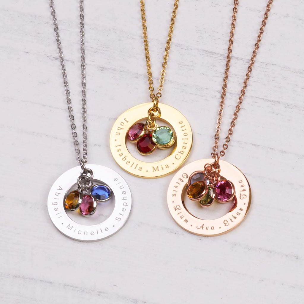 Birthstone Necklace for Mom, Women, Mothers Day Gift, Personalized Jewelry