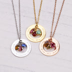 Birthstone Necklace for Mom, Women, Mothers Day Gift, Personalized Jewelry