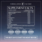 Formulation Factory The Night Before 10-in-1 Midnight Maximizer Sleep Supplement, Magnesium Glycinate, L-Theanine & More, Stress Relief, Relaxation, Focus (6 Month Supply, 360 Capsules)