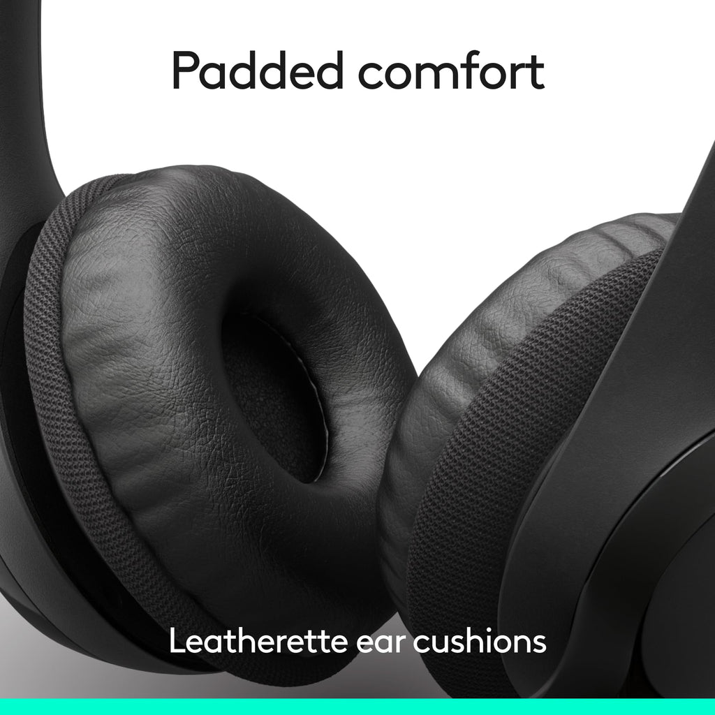 Logitech H391 Wired Headset PC/Laptop Stereo Headphones, USB-C, Graphite