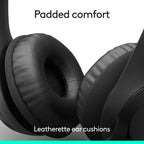 Logitech H391 Wired Headset PC/Laptop Stereo Headphones, USB-C, Graphite