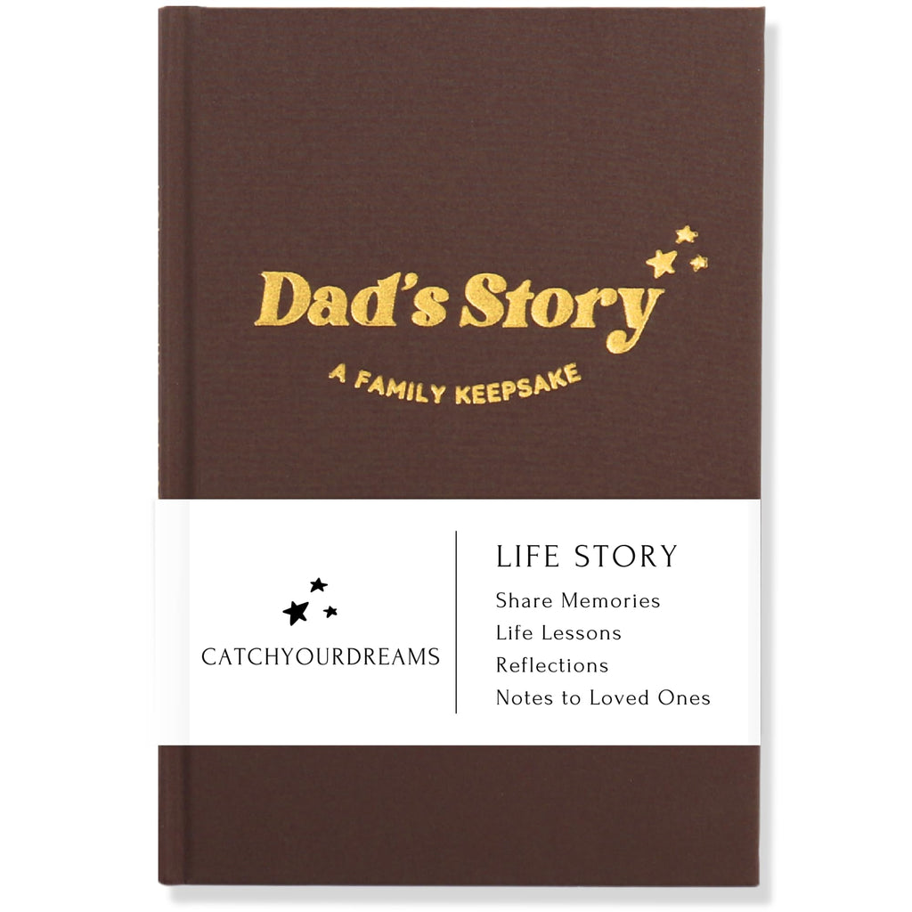Dad's Story Journal (Hardcover with Case): A Meaningful Keepsake for a Father to Share His Life Journey and Memories, Includes 250+ Prompt Questions, Sentimental Gifts Idea