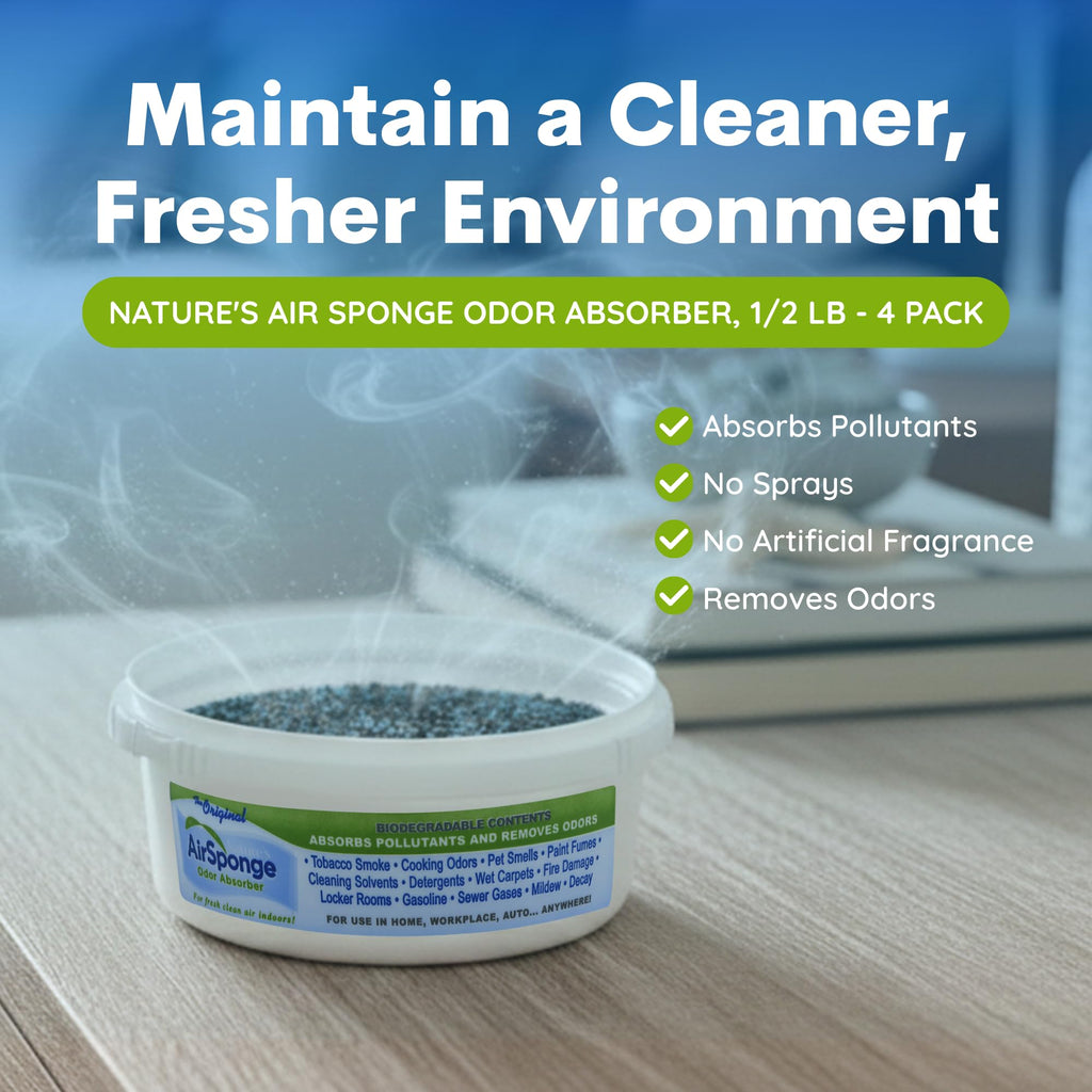 Delta Nature's Air Sponge Odor Absorber Unscented Plastic Tub 1/2 Lb.