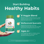 MaryRuth's Super Greens | Naturally-Occurring Quercetin | Spirulina | Broccoli Root | Kale Leaf | Sugar Free Gummies for Adults and Kids Ages 4+ | 2g Fiber | Vegan | 60 Count