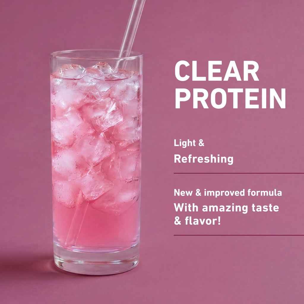Isopure Clear Whey Isolate Protein Powder, Lactose Free, Gluten Free, Naturally Flavored, Mixed Berry, 20g Protein Per Serving, 14.1 Oz, 16 Servings (Packaging May Vary)