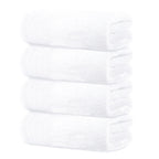 Tens Towels 4 Piece Extra Large Bath Towels 30 x 60 Inches, White
