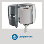 Universal Centerpull Paper Towel and Wiper Dispenser by GP PRO (Georgia-Pacific), Black, 54050, 10.25” W x 10.75” D x 12.625” H, 1 Dispenser
