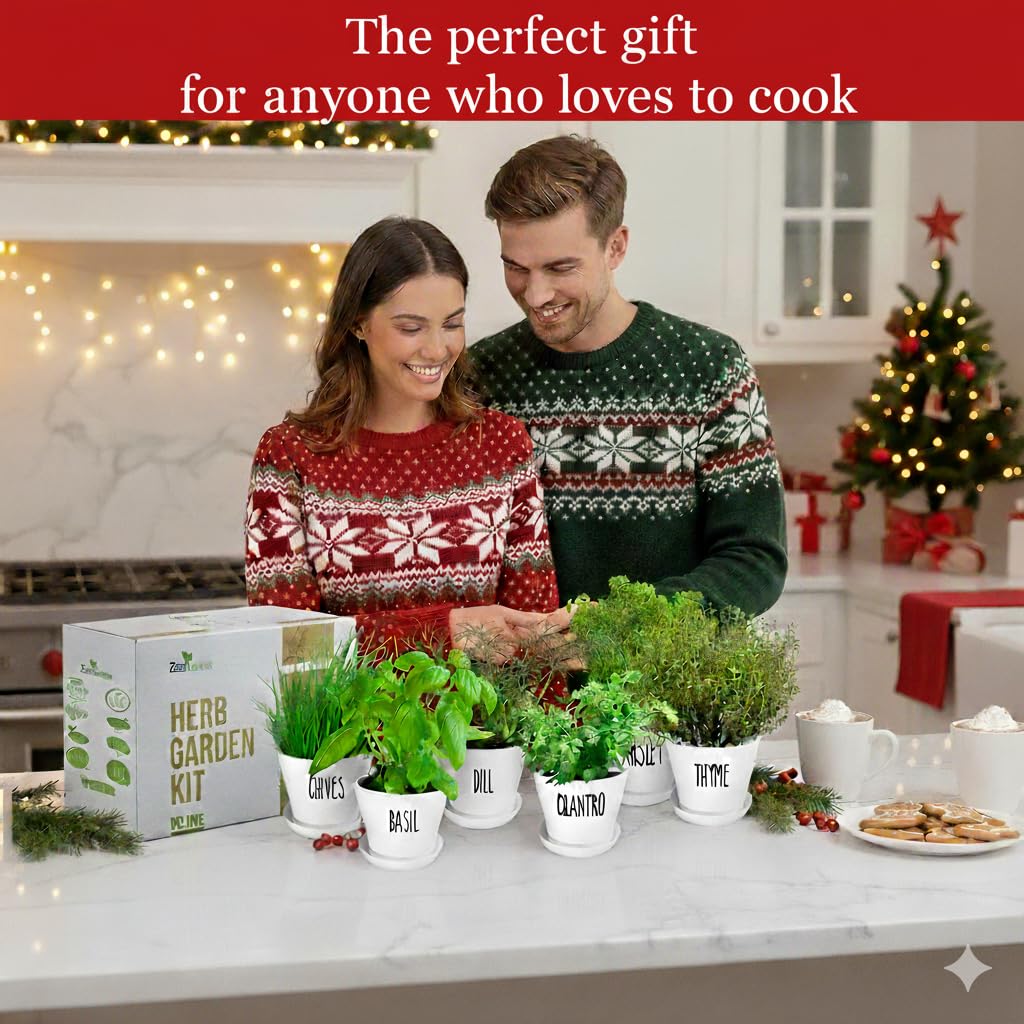 Herb Garden Starter Kit - 8 USA Culinary Herbs