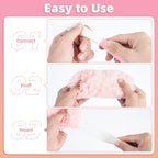 Nicemiya 30 Count Pink Duster Refills Compatible with Swiffer Handle, 360° Multi-Surface Duster Refills with 1 Handle, 5X Microfibers Disposable Dusters for Home, Office Cleaning