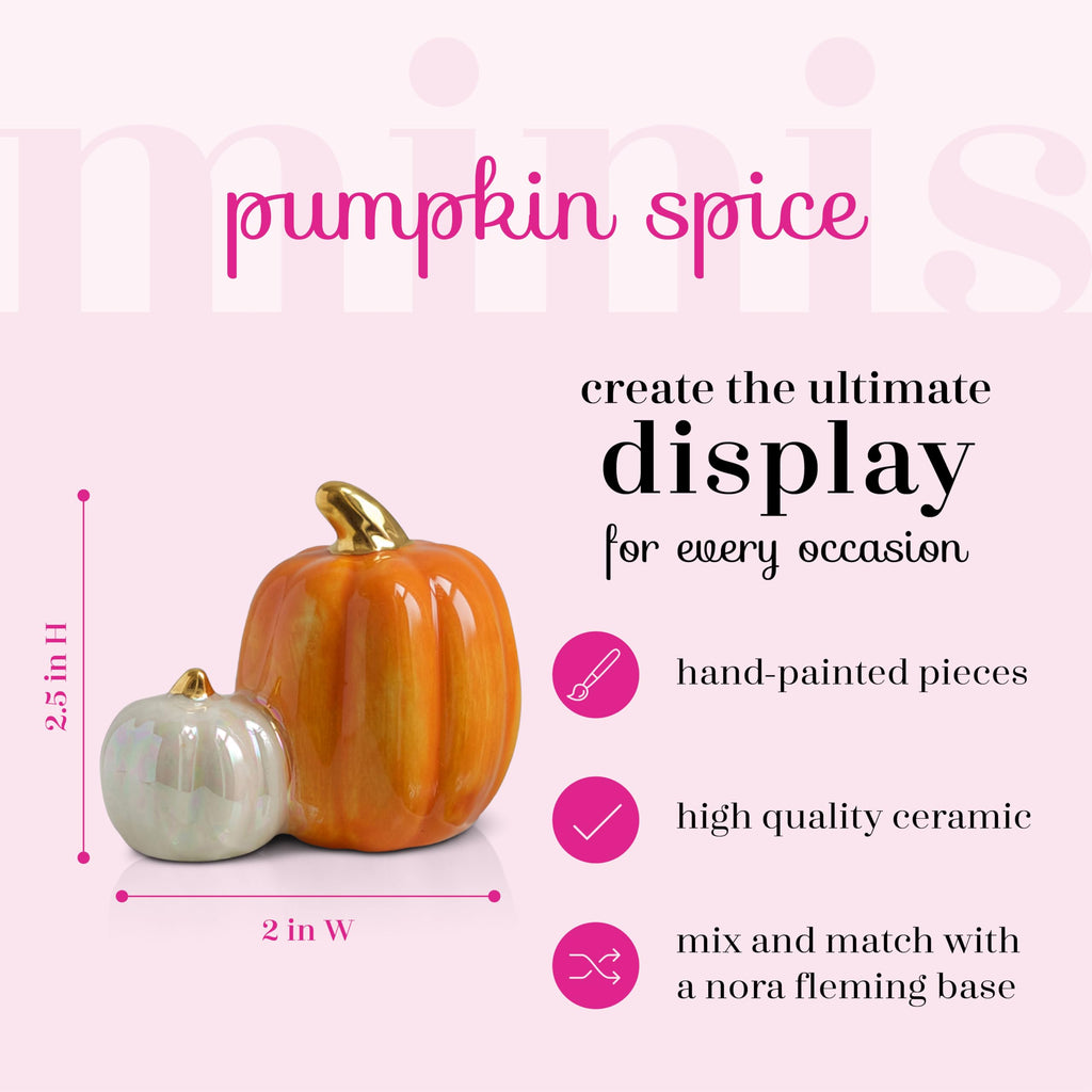 Nora Fleming Hand-Painted Mini: Pumpkin Spice (Double Pumpkin) A02