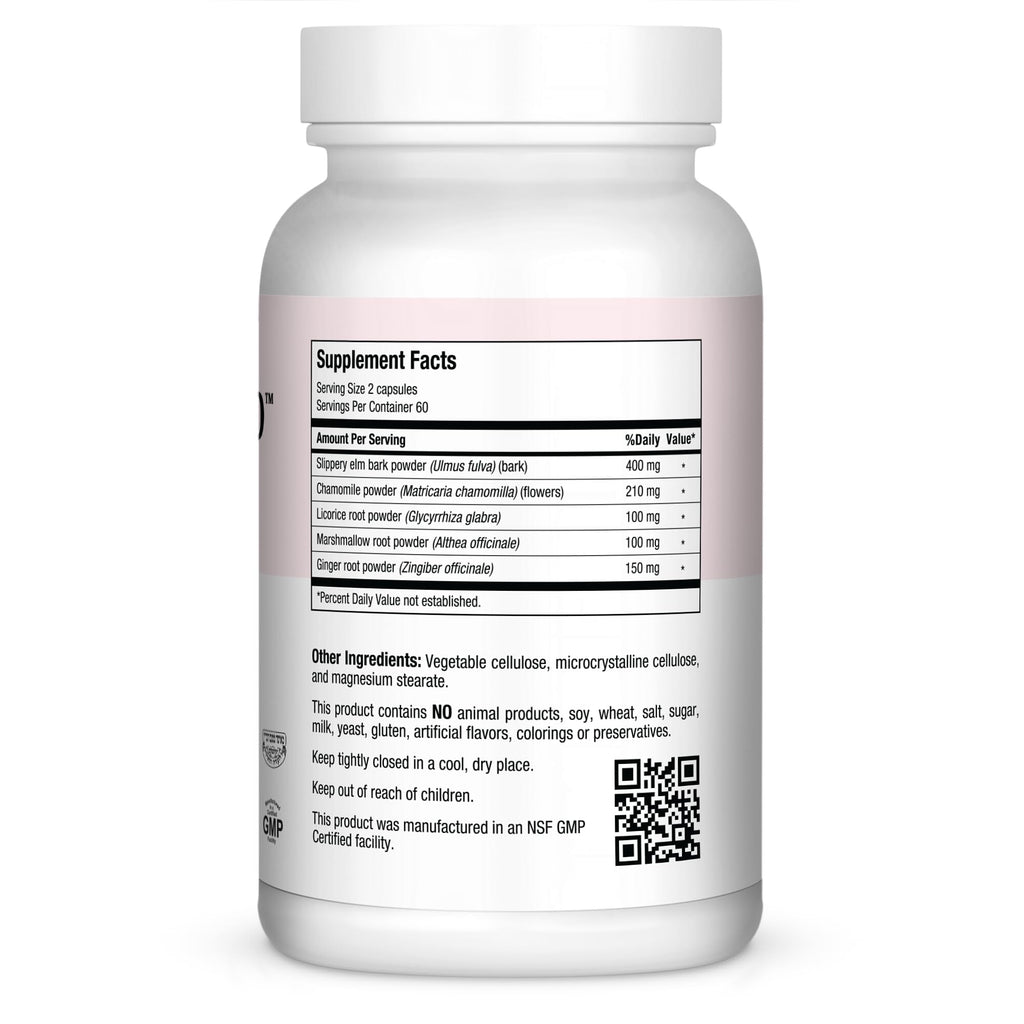 Maxi Health Stomach Soothe – Full Spectrum Acid Soothe Formula for Occasional Digestive Concerns & Stomach Comfort – Made with Slippery Elm Bark Powder – Kosher, 120 Capsules