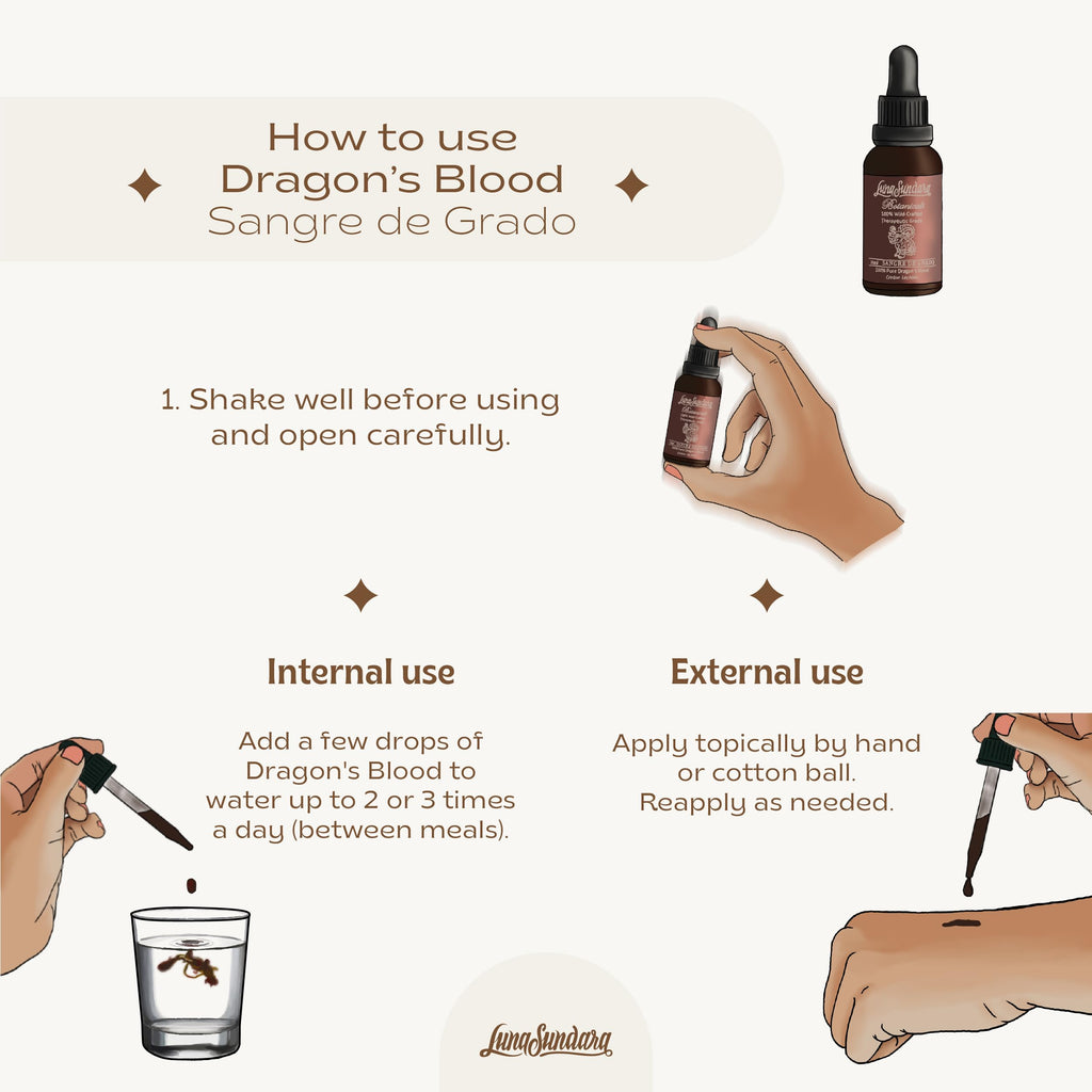 Luna Sundara Dragon's Blood 100% Pure Raw Sangre de Grado 1 Oz (Croton Lechleri) Wild Crafted and Ethically Sourced Contains No Added Ingredients No Alcohol