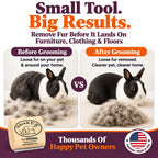 SleekEZ Cat Brush for Shedding - Deshedding Brush for Cats - Patented Grooming Tool for Removing Loose Fur, Undercoat & Hair - Made in USA - Works on Short, Medium & Long Coats