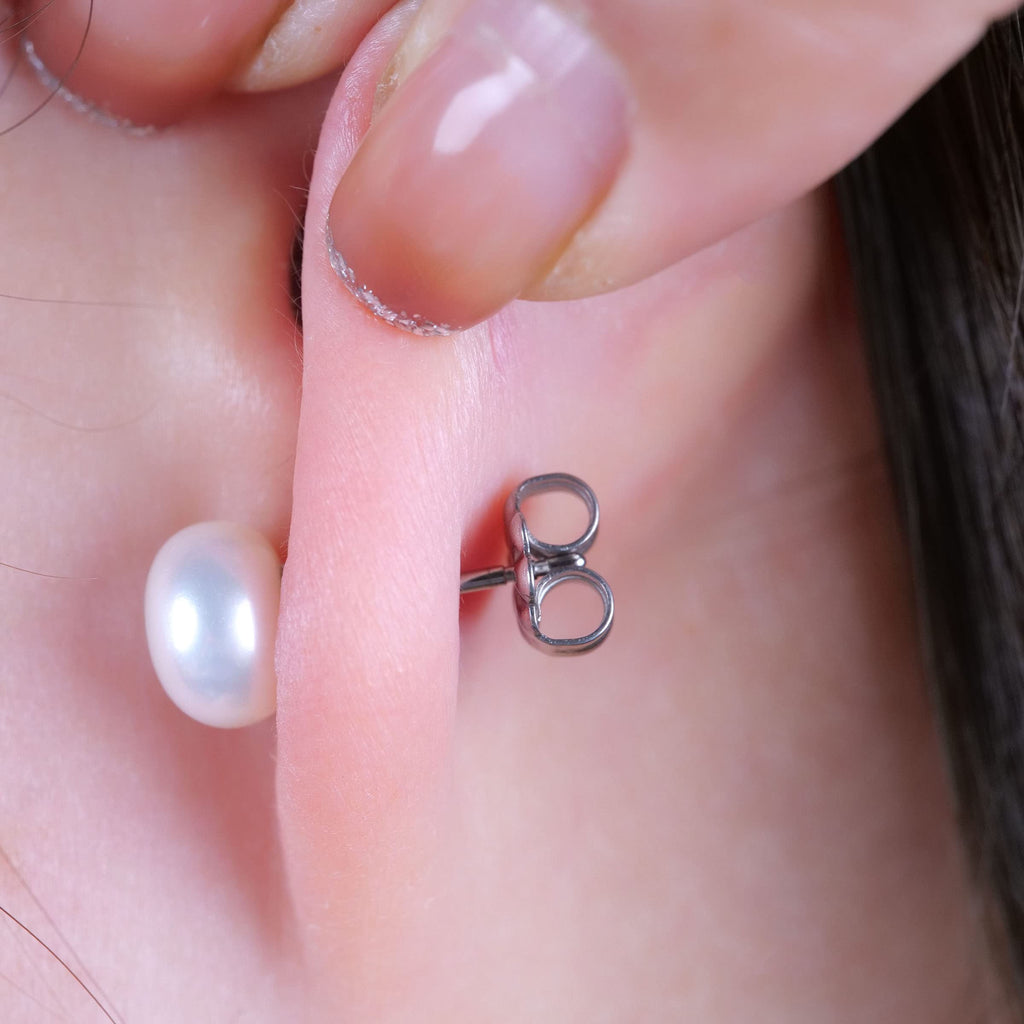 Limerencia F136 Handpicked Freshwater Cultured Pearl Studing Earrings