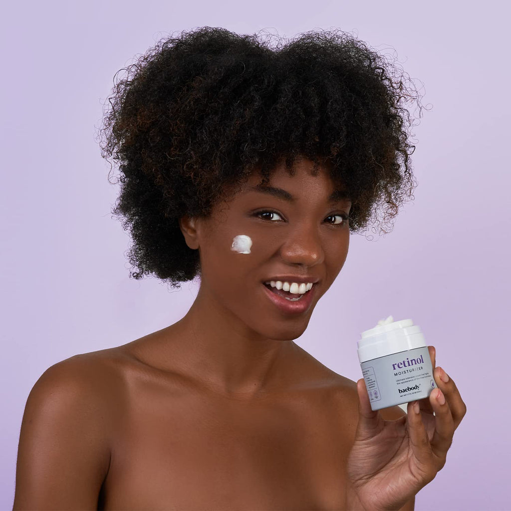 Baebody Made in USA Retinol Cream for Face - Anti Aging Face Cream for Fine Lines and Wrinkles - With Jojoba Oil & Vitamin E - Beauty Gifts for Women (50 ml/1.7 fl oz)