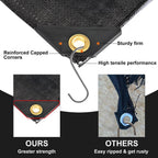 Patiobay Tarp 10x20 Feet, 8 Mil Large Waterproof Tarps Heavy Duty with Grommets Every 23.6", Thick Plastic Tarp, UV Resistant Tear&Fade Resistant, Reinforced Edges for Outdoor Pool Camp Tent