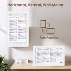 15.6" Digital Calendar Wall Touch Screen, Chore Chart, Photo Frame, Bases