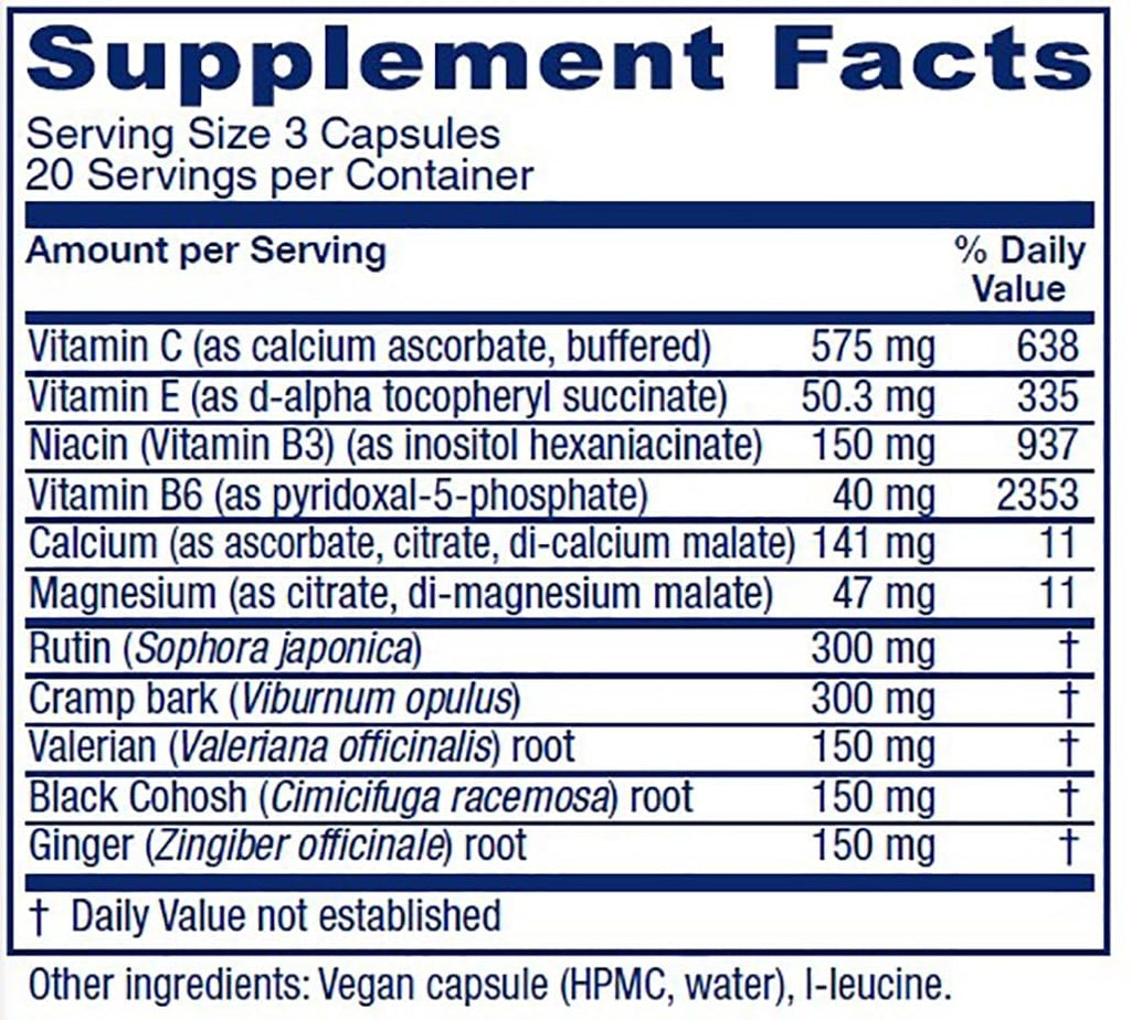Vitanica Cramp Relax, Menstrual Support, Vegan, 60 Capsules - Pro Logo