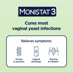 Monistat 3-Day Yeast Infection Treatment, Miconazole Ovule Inserts + Cream