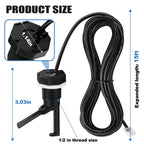 GLX-FLO-RP Flow Switch for Hayward Goldline Aquarite Salt Systems - Pool Flow Sensor with 15ft Cable - Replaces GLXFLORP - Protects Salt Cell & Chlorine Generator