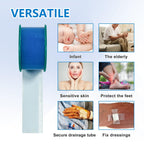 Ceeport Silicone Tape 1 Roll Medical Waterproof for Sensitive Skin, Pre-Cut