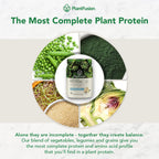 PlantFusion Complete Vegan Protein Powder - Plant Based Protein Powder With BCAAs, Digestive Enzymes and Pea Protein - Keto, Gluten Free, Soy Free, Non-Dairy, No Sugar, Non-GMO - Red Velvet 2 lb