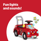 Radio Flyer Tinker Truck With Lights & Sounds, Toddler Ride On Toy, For Ages 1-3, Red