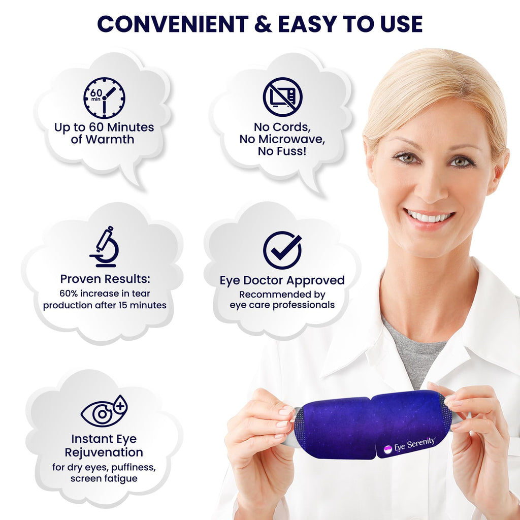 Lure Essentials Steam Eye Mask by Eye Serenity Self-Heating Warm Compress, 45-Pack, Unscented, Dry Eye Relief, Perfect for Self-Care, Ideal for Office, Travel & Nightly Relaxation, Calm Sleep