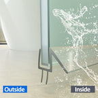 Yecaye 3 Pack 3/8" x 39" Shower Door Bottom Seal,Shower Door Sweep,Frameless Glass Seal Strip,Stop Leaks and Create a Water Barrier, Water Guard 10MM